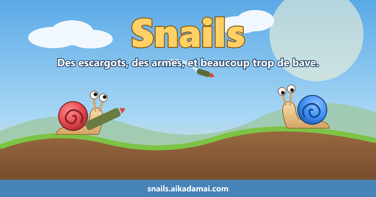 Des escargots armés sur une colline, prêts à se lancer des roquettes